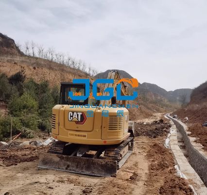 307 309 Empuje y tire del vidrio del brazo de la ventana de la puerta izquierda antes y después del parabrisas de la excavadora