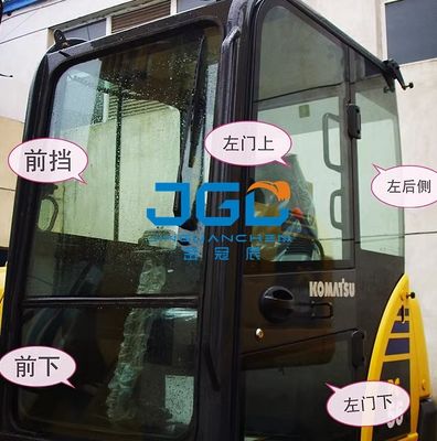 PC56-7 Vidrio templado trasero derecho en el parabrisas delantero y en la parte superior de las puertas y ventanas de la excavadora