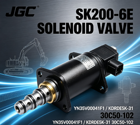 La valva de solenoide para excavadora SK200-6E YN35V00041F1 KDRDE5K-31 30C50-102