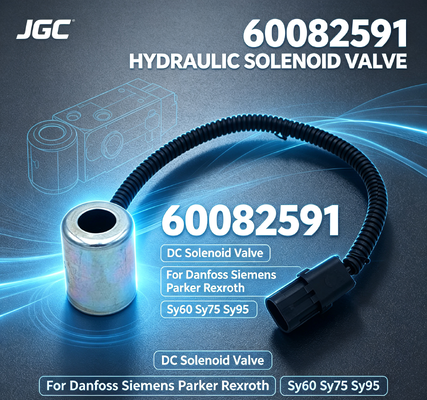 60082591 Partes de repuesto hidráulicas válvula de solenoide de corriente continua para danfoss parker Rexroth Sy60 Sy75 Sy95
