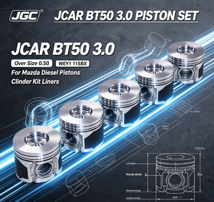 JCAR BT50 3.0 Más de tamaño 0.50 WEY1 11SBX Ensamblaje para Mazda pistones diésel Kit de cilindros forros de revestimiento del motor conjunto de pistones