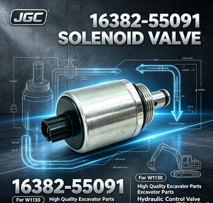 16382-55091Válvula de solenoide de excavadora de alta calidad para W1130