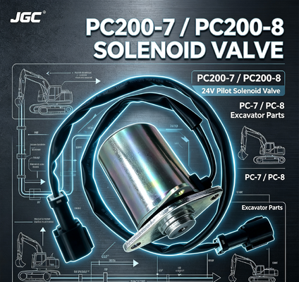 PC-7 PC-8 Partes de excavadoras para PC200-7 PC200-8 Válvula de solenoide Piloto Válvula de solenoide 24V