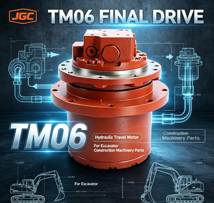 TM06 Partes de maquinaria de construcción Motor de viaje hidráulico Assy Drive final para excavadora