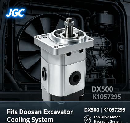 K1057295 DX500 Motor de accionamiento de ventilador hidráulico, ventilador de excavadora de alto rendimiento Motor hidráulico para excavadora Doosan