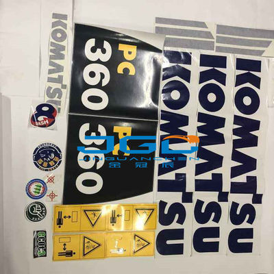 Etiqueta engomada del cuerpo de máquina de Spare Parts Whole del excavador de PC130 PC160 PC200 PC240 PC360