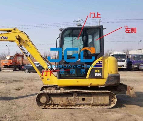PC56-7 PC57 PC70-8 PC60-8 Accesorios para excavadora Vidrio del brazo derecho en la puerta izquierda Detrás del mecanismo de viento delantero