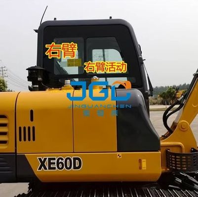 Vidrio templado del brazo derecho del tragaluz de la puerta inferior delantera del parabrisas delantero de la excavadora XE60D