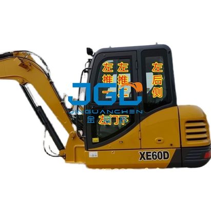 Vidrio templado del brazo derecho del tragaluz de la puerta inferior delantera del parabrisas delantero de la excavadora XE60D