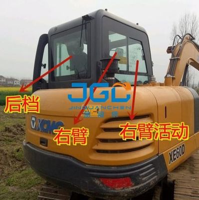 Vidrio templado del brazo derecho del tragaluz de la puerta inferior delantera del parabrisas delantero de la excavadora XE60D