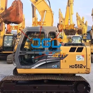 Excavadora HD820 1023 1043 308R 512 Máquina de gancho Engranaje delantero Puerta inferior Empuje y tire Vidrio de ventana