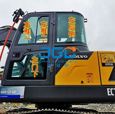 Excavadora EC75D Frente de vidrio Puerta superior e inferior izquierda Empuje Parabrisas trasero Derecho Tragaluz grande