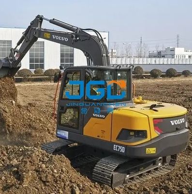 Excavadora EC75D Frente de vidrio Puerta superior e inferior izquierda Empuje Parabrisas trasero Derecho Tragaluz grande