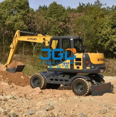 El viento delantero de la excavadora B70 empuja hacia arriba y hacia abajo la parte trasera del vidrio templado debajo de la puerta de la ventana