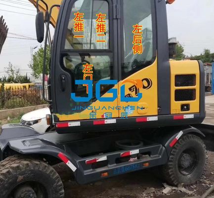 El viento delantero de la excavadora B70 empuja hacia arriba y hacia abajo la parte trasera del vidrio templado debajo de la puerta de la ventana