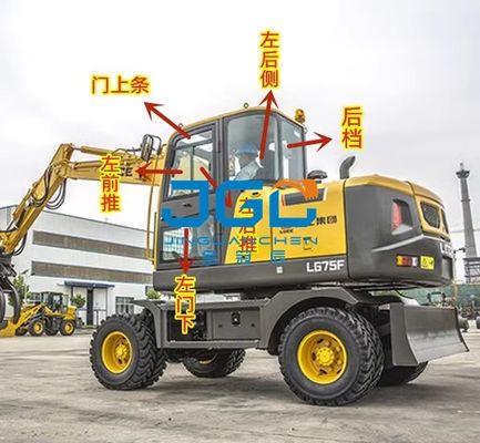 Excavadora 95F 75F Amortiguador delantero Ventana corrediza Amortiguador trasero Puerta Brazo inferior derecho Tragaluz Vidrio templado