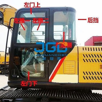 75C 95C 75Pro Excavadora Parabrisas delantero Ventana corrediza Lateral trasero Doblado Tragaluz trasero Vidrio superior