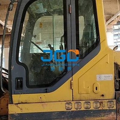 Vidrio de excavadora SC80 60 70 Parabrisas delantero y trasero Puerta izquierda Ventana deslizante derecha El vidrio de la ventana trasera