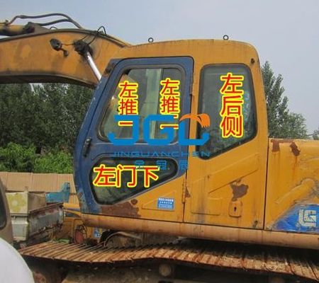 LG220C 230-3 Excavadora Parabrisas delantero Ventana corrediza Lado trasero derecho Engranaje trasero Vidrio templado