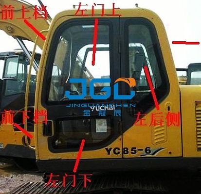 YC85-6 135-6 85-8 135-8 85-7 Tope delantero del excavador Vidrio trasero izquierdo y derecho