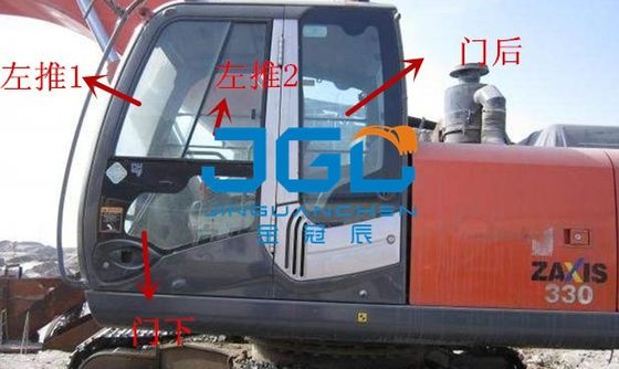 Puerta Windows Front And Rear Glass del parabrisas de Cab Glass ZAX330 del excavador