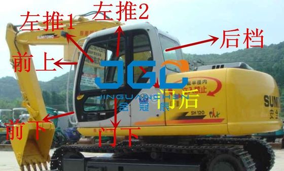 SH200 120Z3 Excavadora delantera y trasera parabrisas de puertas y ventanas izquierda y derecha