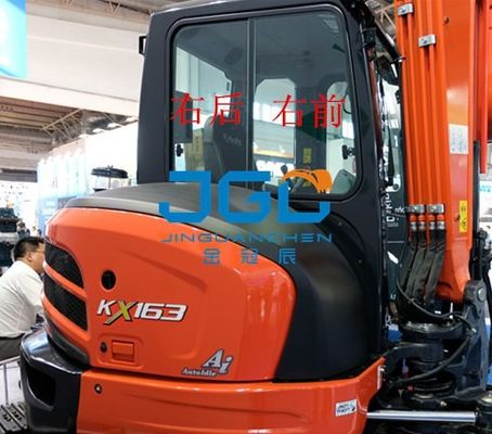 KX163-5 Excavadora delantera trasera pantalla izquierda y derecha puertas y ventanas parabrisas