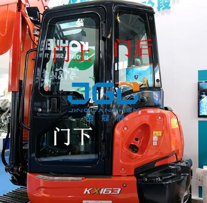 KX163-5 Excavadora delantera trasera pantalla izquierda y derecha puertas y ventanas parabrisas