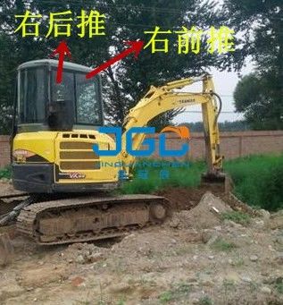 YM55 excavador Front And Rear Windshield, puertas izquierdas y derechas y Windows