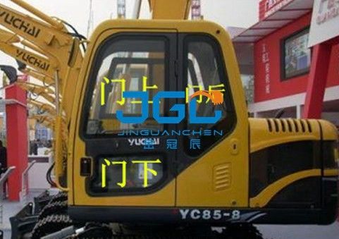 YC85-8 Excavadora delantera trasera Bloque izquierda y derecha Puertas y ventanas Ventana superior e inferior