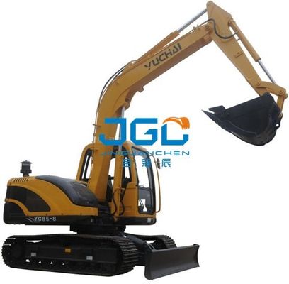 YC85-8 Excavadora delantera trasera Bloque izquierda y derecha Puertas y ventanas Ventana superior e inferior