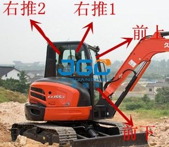 KX155-5 excavador Front Gear Rear Windshield, puertas izquierdas y derechas y Windows