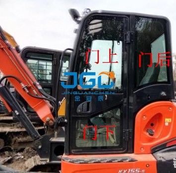 KX155-5 excavador Front Gear Rear Windshield, puertas izquierdas y derechas y Windows