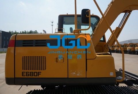 E680F 675F Excavadora delantera y trasera parabrisas izquierda y derecha vidrio de la ventana