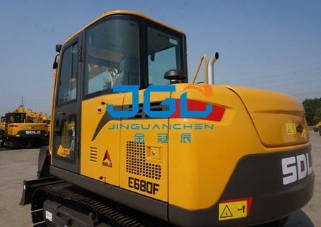 E680F 675F Excavadora delantera y trasera parabrisas izquierda y derecha vidrio de la ventana