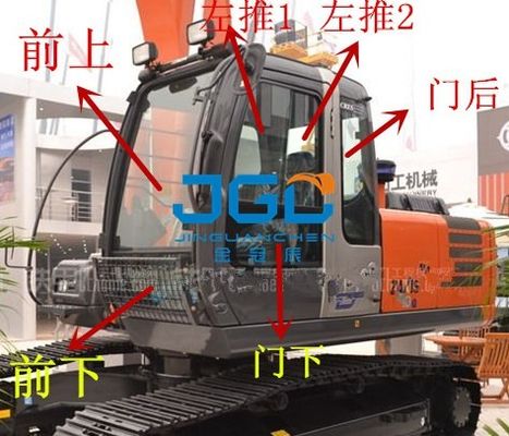 ZX360 210 240 200-3G Excavadora de delante y trasero engranajes izquierda y derecha Puertas, parabrisas superiores e inferiores