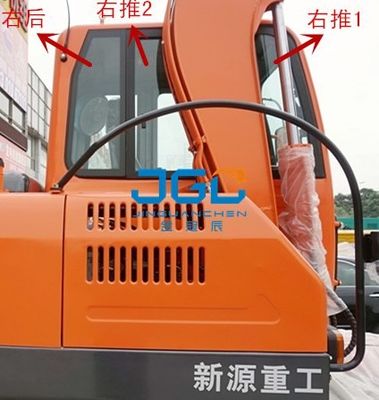XY75W-8 65W-8 Excavadora Puertas de vidrio y ventanas izquierda y derecha delantera y trasera parabrisas
