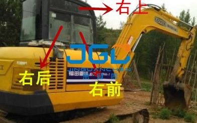 60V8 excavadora delantera y trasera parabrisas, puertas y ventanas izquierda y derecha