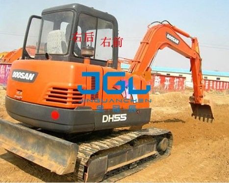 Vidrio de excavadora DH55-LC-7 Ventana delantera y trasera, puertas y ventanas izquierda y derecha