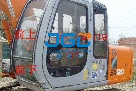 EX120-5 60-5 Vidrio de excavadora delantero y trasero Puertas y ventanas izquierdas y derechas