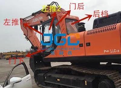 330-8 el excavador PZ220 165 250 Glass Doors And Windows Front And Rear Upper And izquierdo y derecho baja los parabrisas