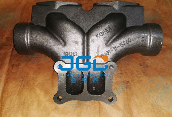 Sistema de escape para excavadoras de acero inoxidable de primera calidad Manifold de escape 6151-11-5120
