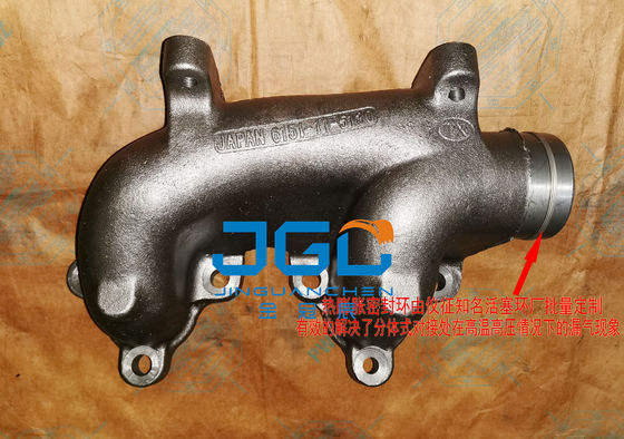 Sistema de escape de excavadora de acero inoxidable de primera calidad Manifold de escape 6151-11-5130