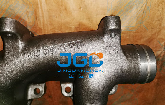 Sistema de escape de excavadora de acero inoxidable de primera calidad Manifold de escape 6151-11-5130