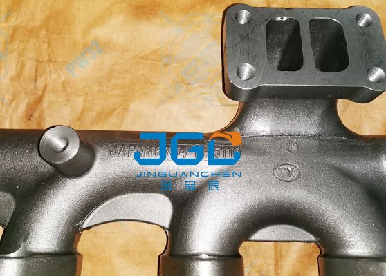 6D107 Partes de motores diésel Manifold de escape corto 6754-11-5110