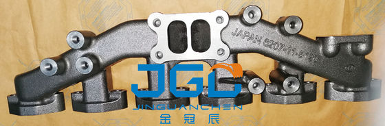PC200-6 6D95 Partes de motores diesel Manifold de escape corto 6207-11-5190