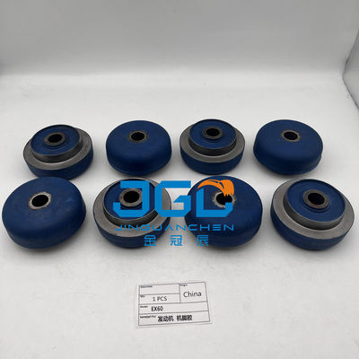 Accesorios de buena calidad para el montaje del motor de la excavadora Ex60 Colchón negro del motor