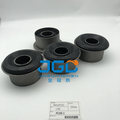 Venta caliente de sistemas de montaje de motores piezas montaje de almohadón de caucho pies parachoques para PC200-3 excavadora parte