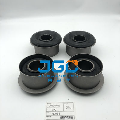 Venta caliente de sistemas de montaje de motores piezas montaje de almohadón de caucho pies parachoques para PC200-3 excavadora parte
