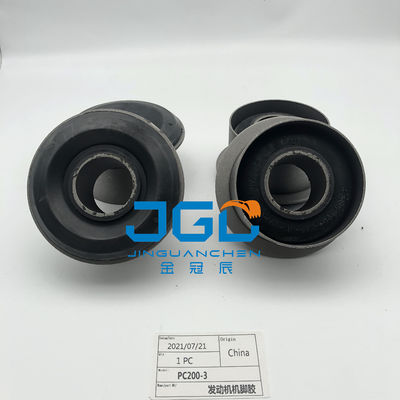 Venta caliente de sistemas de montaje de motores piezas montaje de almohadón de caucho pies parachoques para PC200-3 excavadora parte